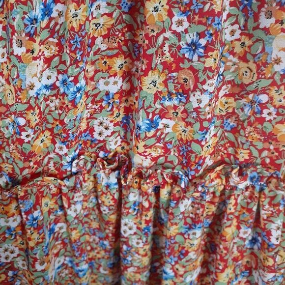 Floral Bohemian Ruffled Maxi Dress - Picture 11 of 16